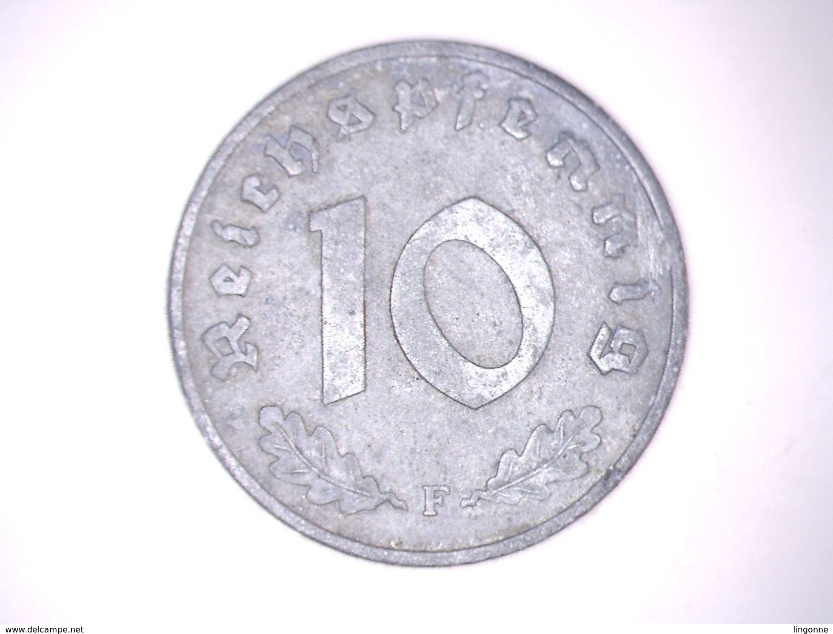 ALLEMAGNE - 10 REICHSPFENNIG 1942 F - 10 Reichspfennig