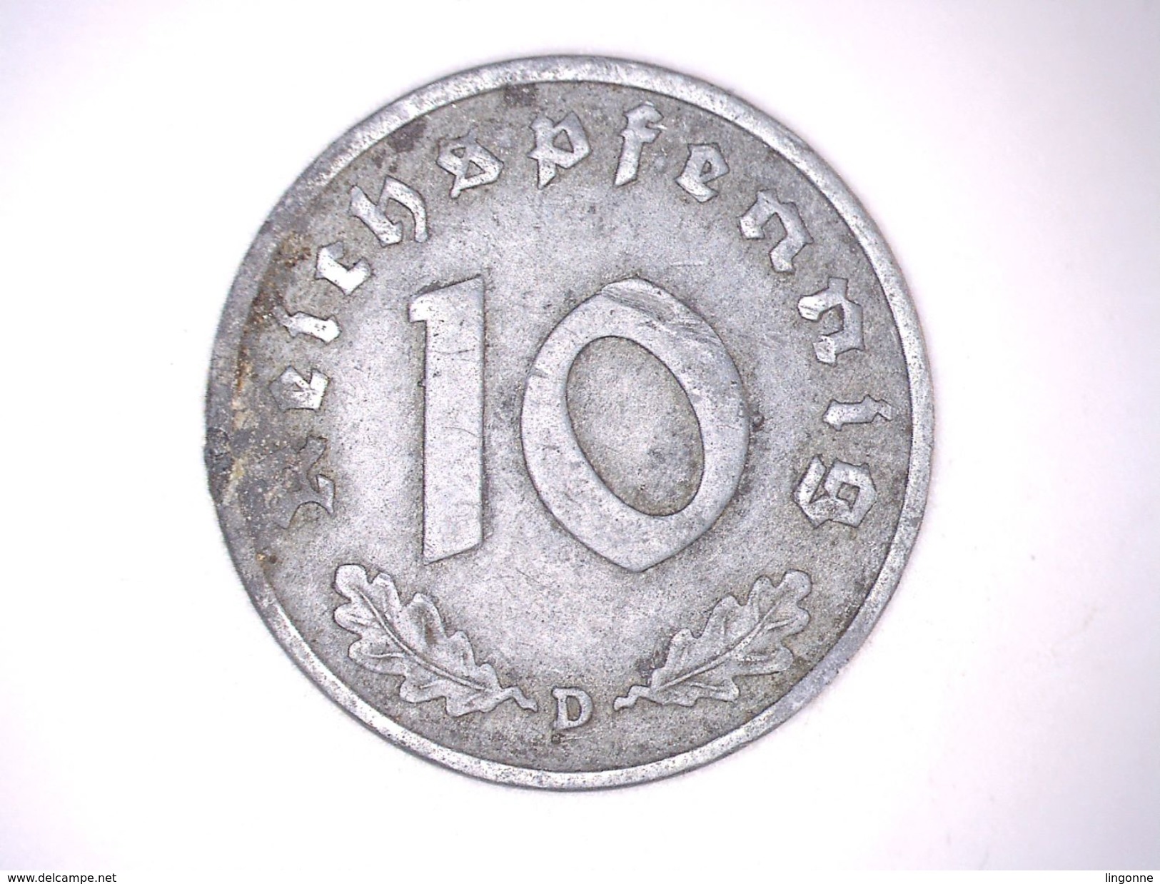 ALLEMAGNE - 10 REICHSPFENNIG 1942 D - 10 Reichspfennig