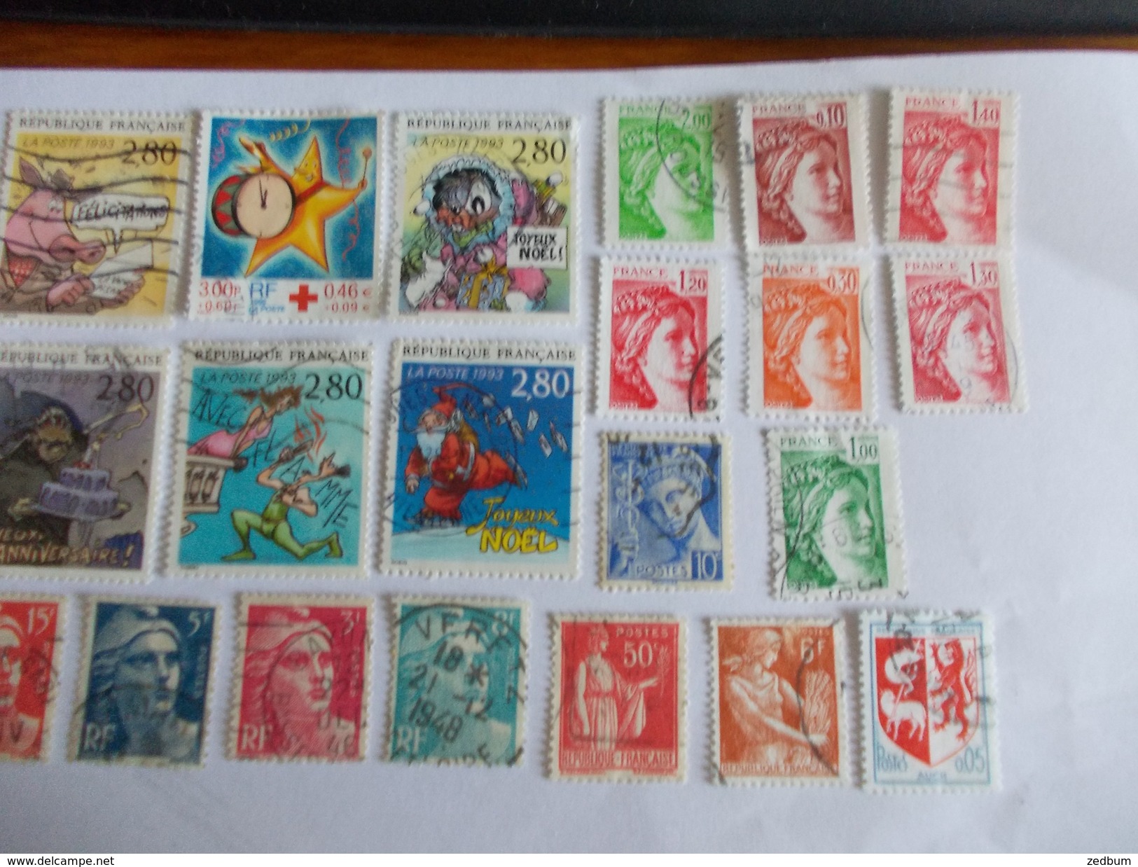 TIMBRE France Lot De 30 Timbres à Identifier N° 501 - Lots & Kiloware (mixtures) - Max. 999 Stamps