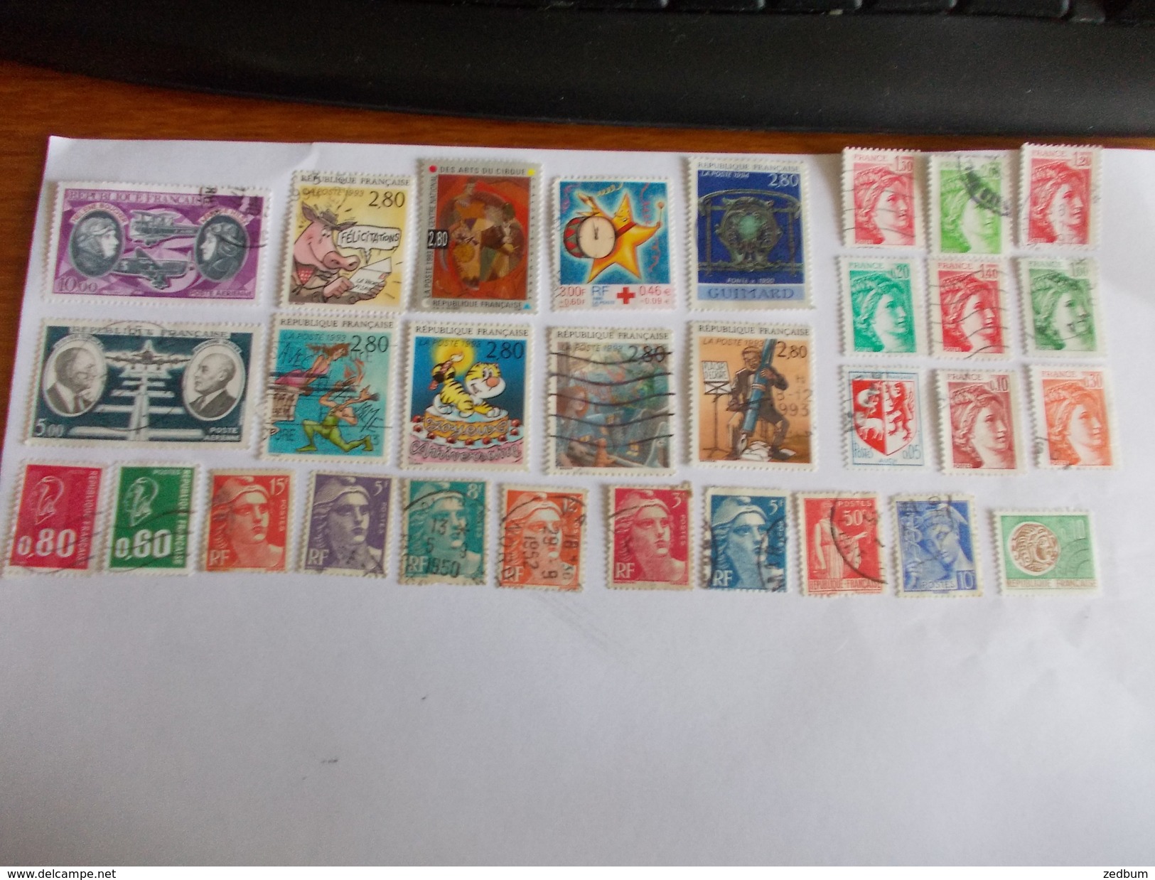 TIMBRE France Lot De 30 Timbres à Identifier N° 502 - Lots & Kiloware (mixtures) - Max. 999 Stamps