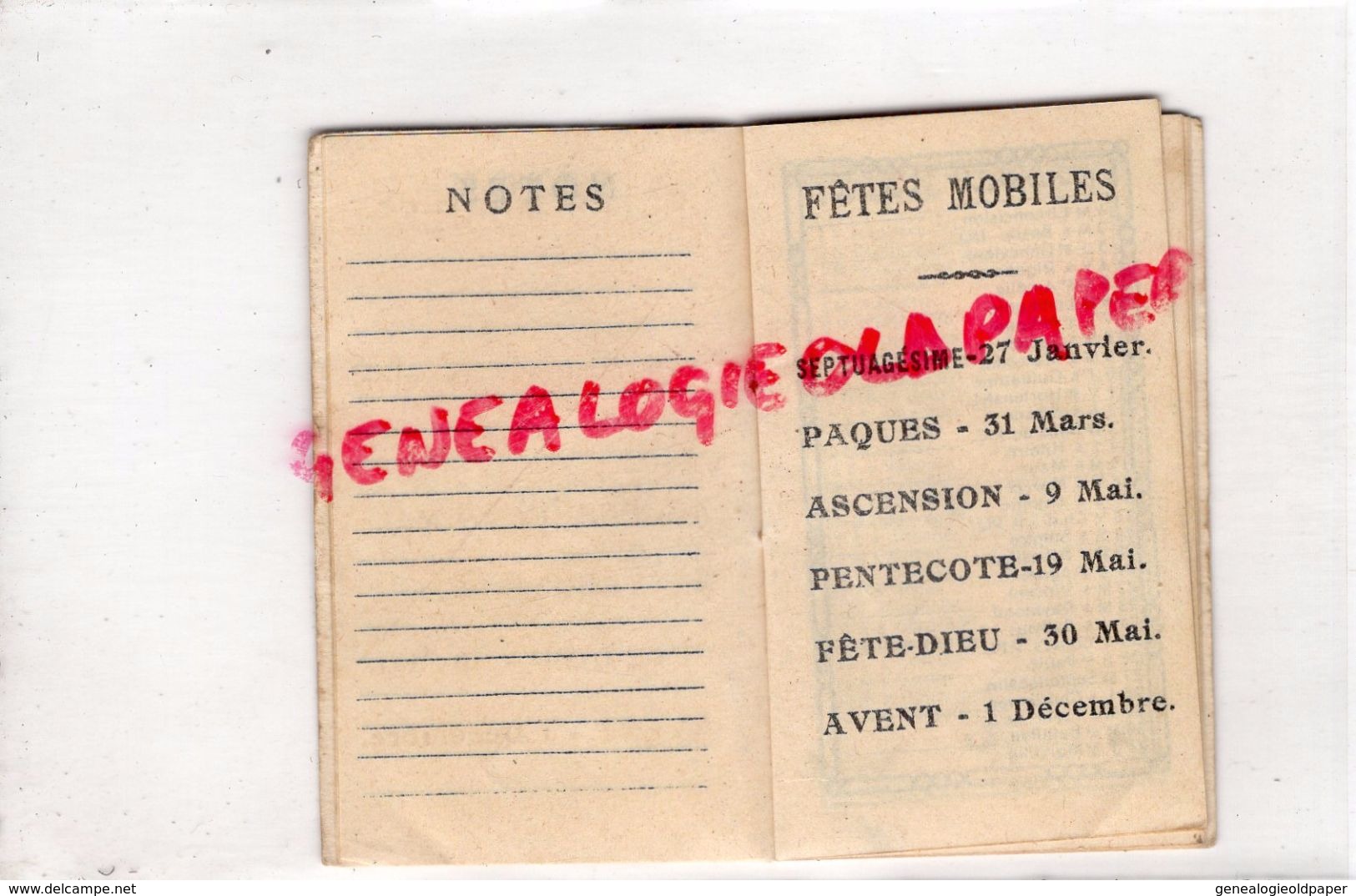 87 -LIMOGES- CARNET Mini  PETIT CALENDRIER 1929- HERBORISTERIE PARISIENNE PARFUMERIE- -A. ROUSSEILLE 35 FG. DE PARIS - - Petit Format : 1921-40