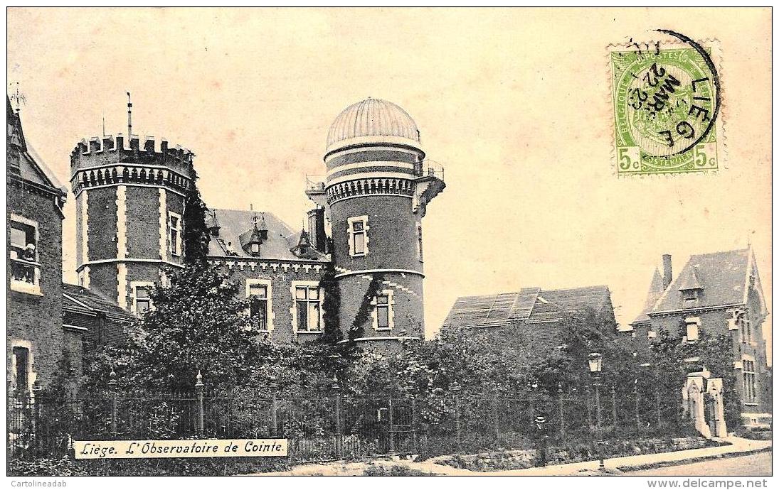 [DC10861] CPA - BELGIO - LIEGE - L'OBSERVATOIRE DE COINTE - Viaggiata - Old Postcard - Liège