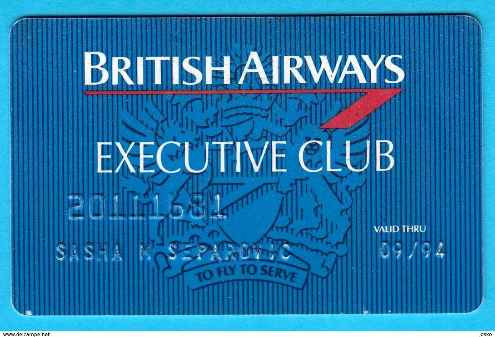 BRITISH AIRWAYS - Executive Club .... Expired Card - Other & Unclassified