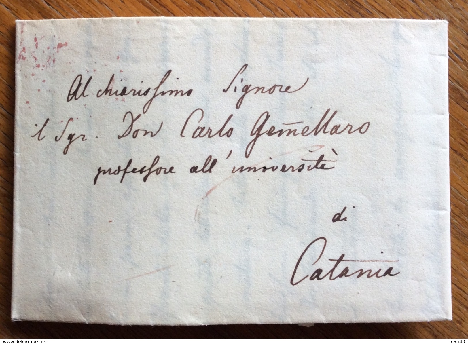 ZOOLOGIA BOTANNICA LETTERA AUTOGRAFA DI Rodulfo Amando Philippi A Carlo Gemellaro  UNIVERSITA' DI CATANIA DEL 1/4/1832 R - Altri & Non Classificati