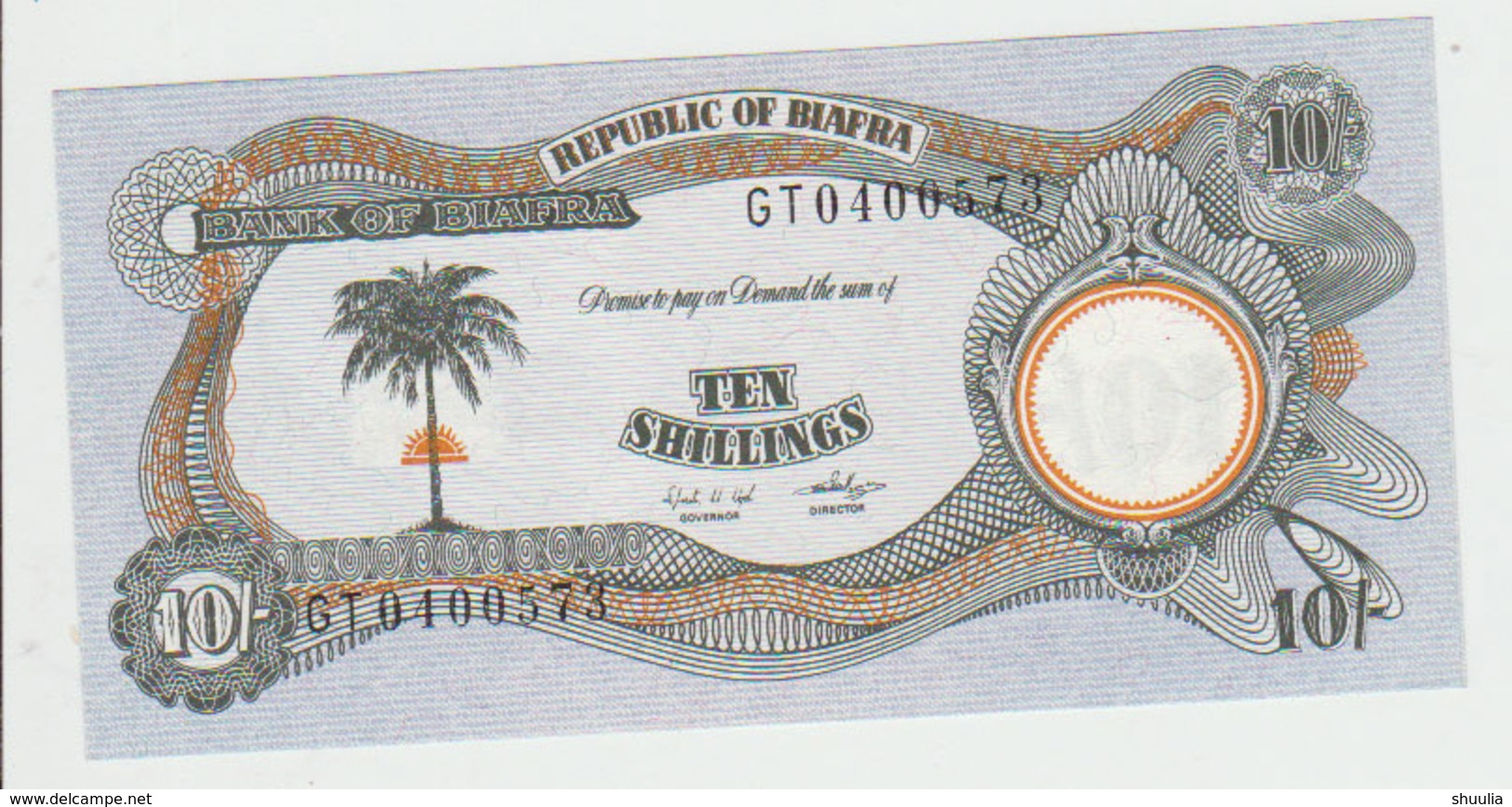 Biafra 10 Shillings (1968-69)  Pick 4 UNC - Altri – Africa