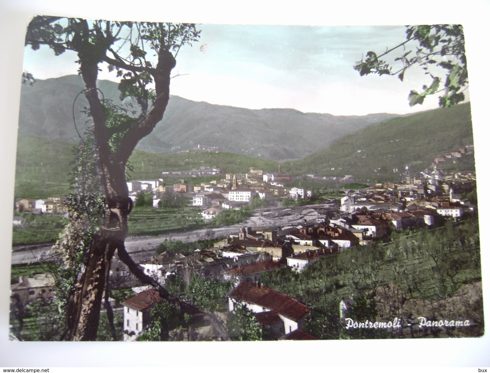 PONTREMOLI   MASSA E CARRARA   TOSCANA VIAGGIATA  COME DA FOTO  BOLLO RIMOSSO  ACQUERELLATA - Massa