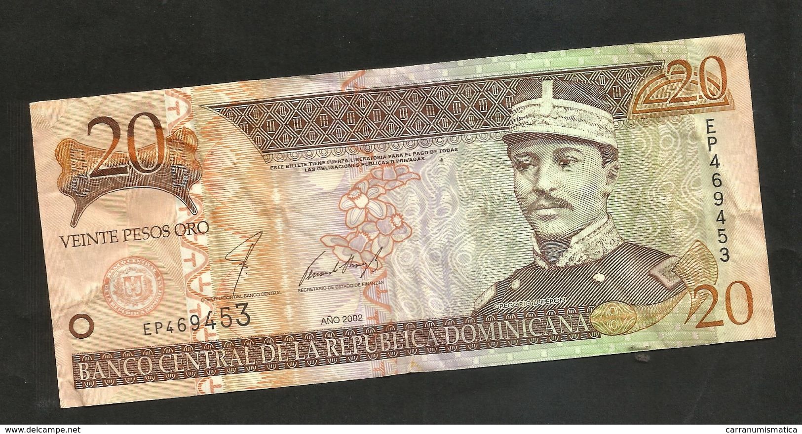 REPUBLICA DOMINICANA - BANCO CENTRAL - 20 PESOS (2002) - Dominicaine