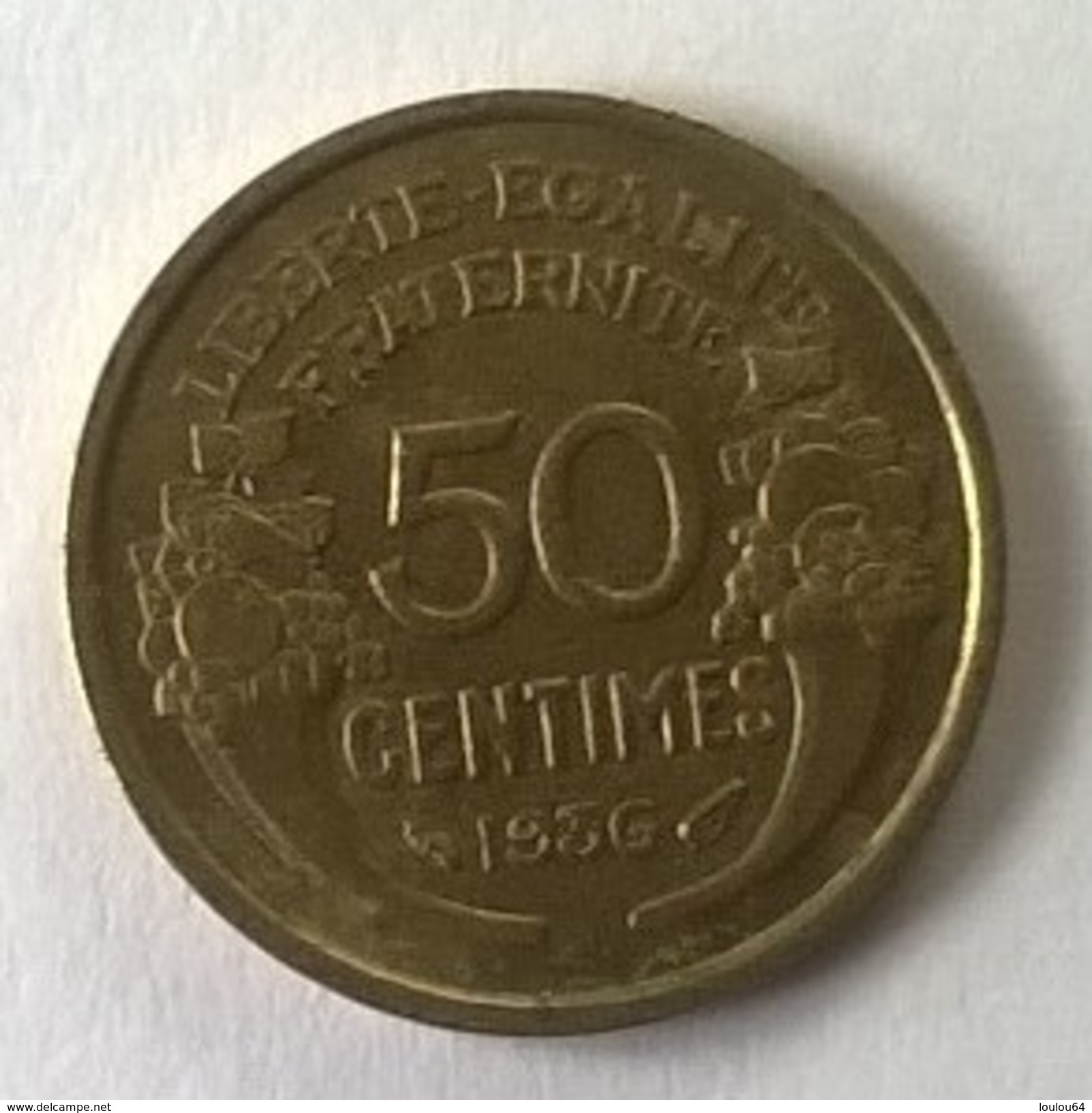 50 Centimes 1936 - Morlon - Cupro-Alu - - Autres & Non Classés