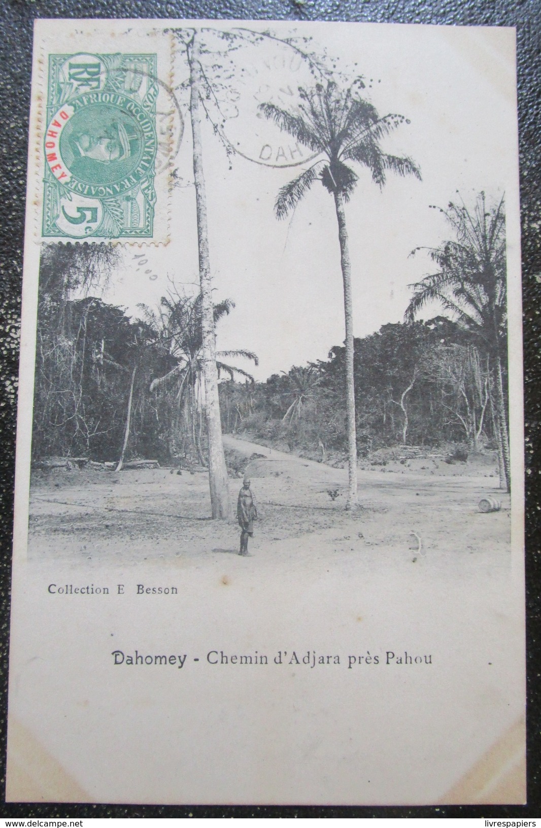 Dahomey Benin  Chemin D'adjara Pres De Pahou Cpa Timbrée - Benin