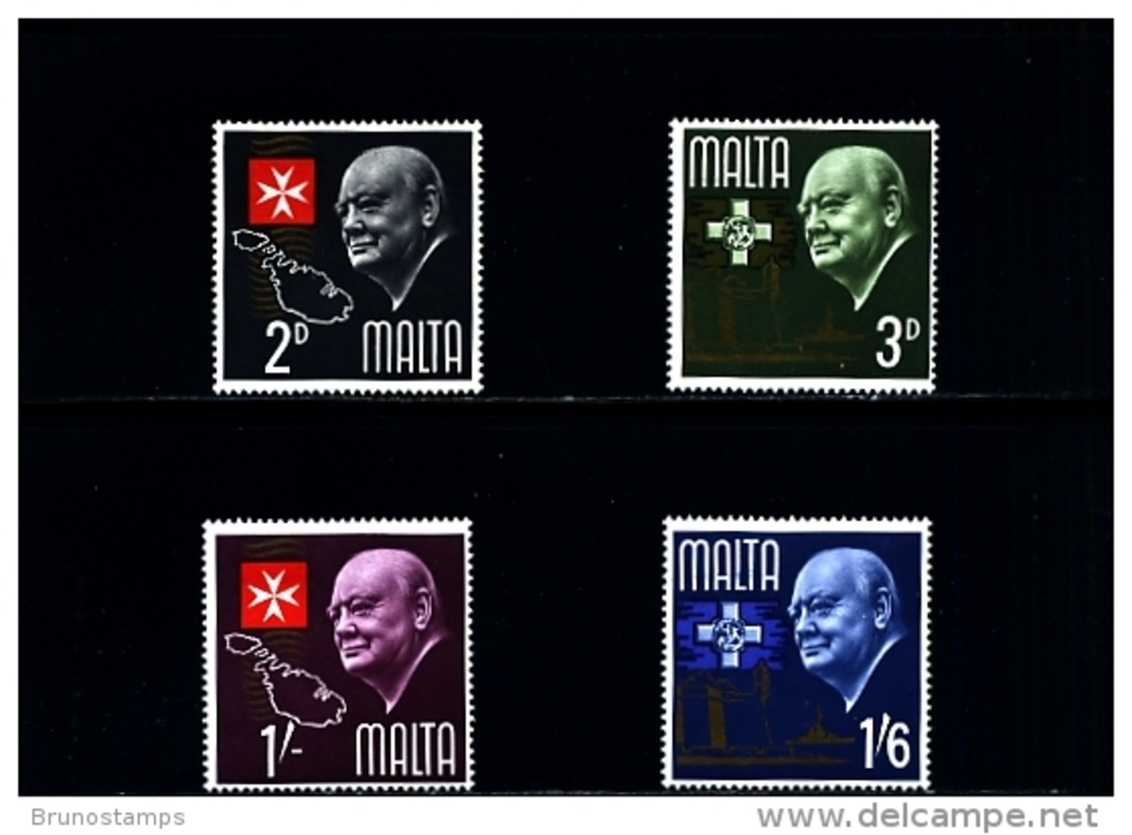 MALTA - 1966  CHURCHILL  SET  MINT NH - Malta