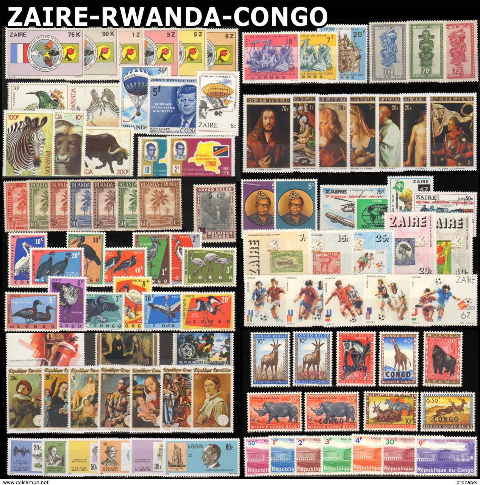 Congo - Sénégal - Ruanda - Rwanda - Zaire - Burundi - Sud-Kasai - Exotiques - CentrAfrique - Mauritanie ... ( Br_lo ) - Collections (sans Albums)