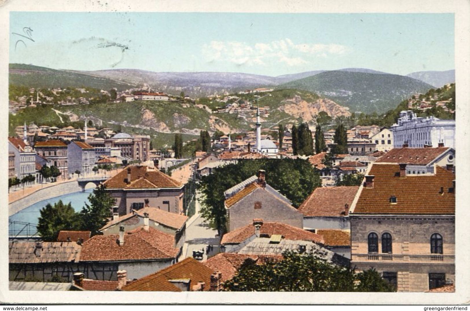 27024 Bosna & Hercegovina, Circuled Card 1911 Showing Sarajevo - Bosnien-Herzegowina