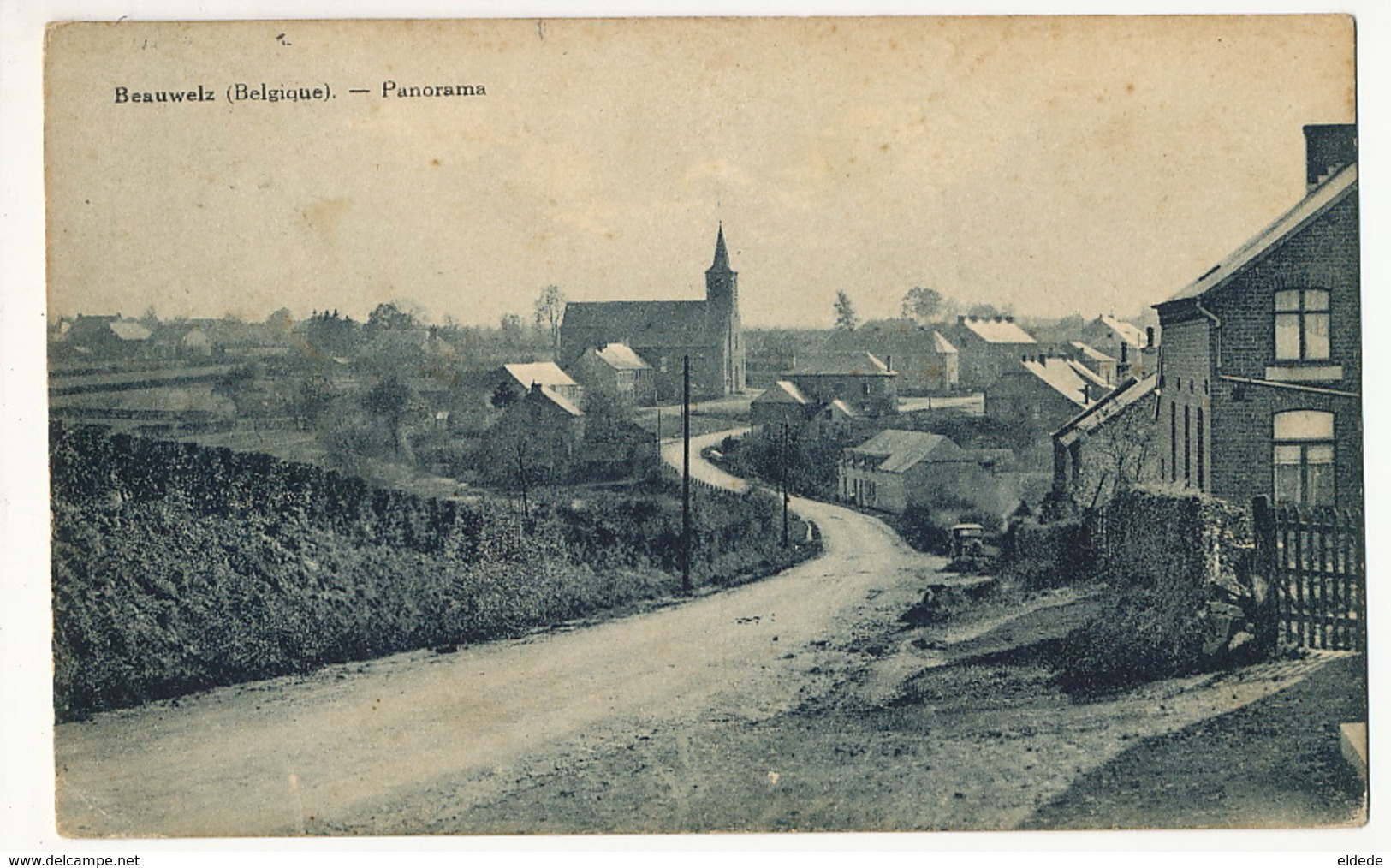 Beauwelz Panorama Momignies Timbrée 1933 Vers Villerupt Edit Gerday Lemye - Momignies