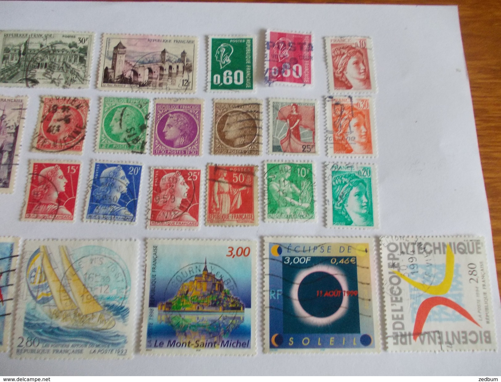 TIMBRE France Lot De 30 Timbres à Identifier N° 512 - Lots & Kiloware (mixtures) - Max. 999 Stamps