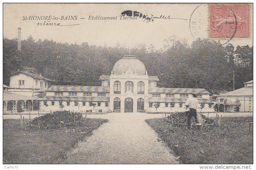 Métiers - Botanique Horticulture - Jardinier - Saint Honoré Les Bains - Thermalisme - 1906 - Autres & Non Classés