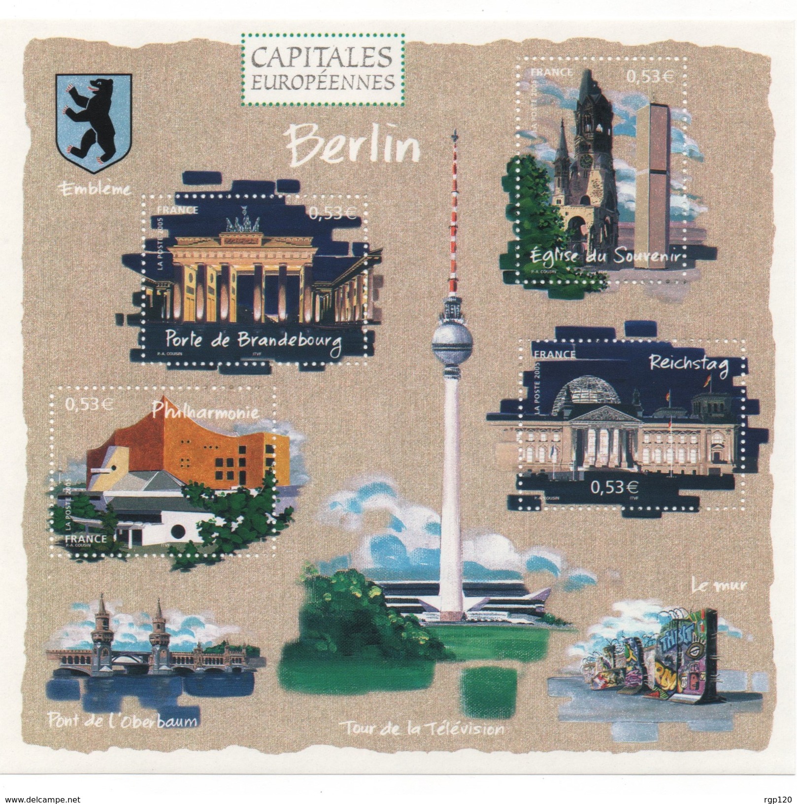 BF 88 - CAPITALES EUROPEENNES -BERLIN -2005 - Blocs Souvenir