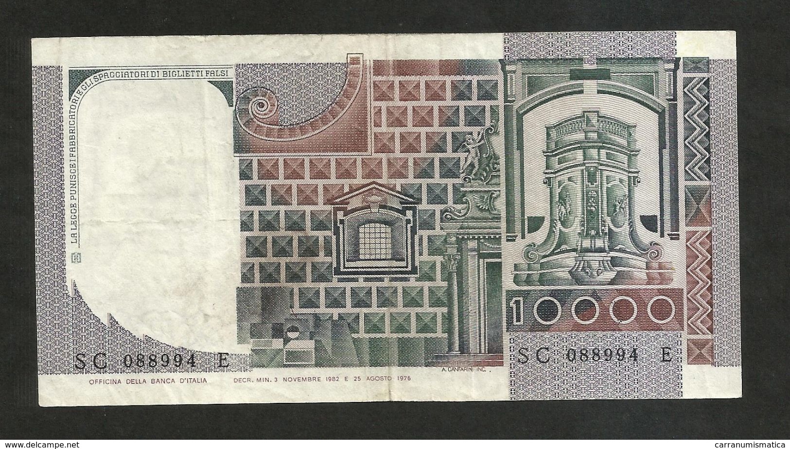 ITALIA - BANCA D' ITALIA - 10000 Lire "CASTAGNO" - (Decr. 03 / 11 / 1982 - Firme: Ciampi / Stevani) - 10000 Lire