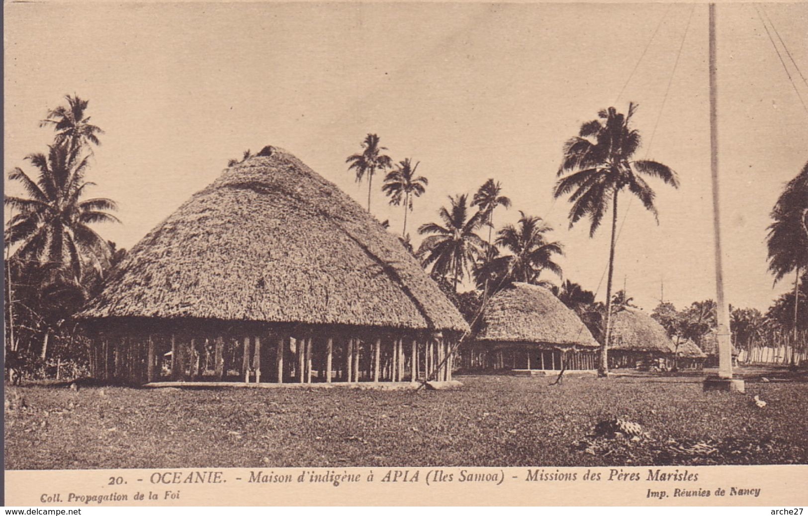CPA - APIA - Iles Samoa - Maison D'indigène - 20 - Samoa