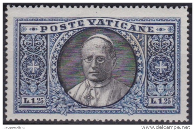 Vatican    .    Yvert   .   54       .    *     .          Mint-hinged - Nuevos