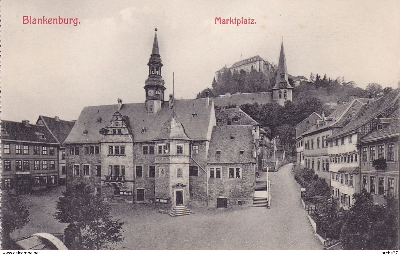 CPA - BLANKENBURG Marktplatz - Bad Blankenburg