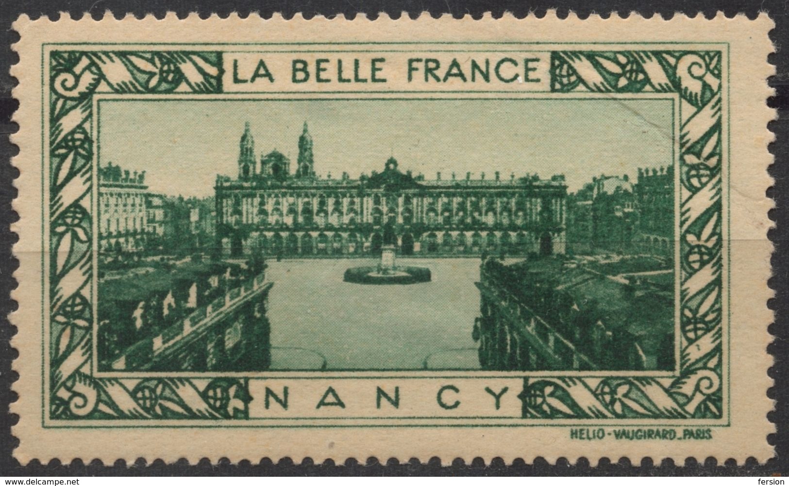 Nancy / Place Stanislas Monument - France Tourism LABEL CINDERELLA VIGNETTE - Other & Unclassified