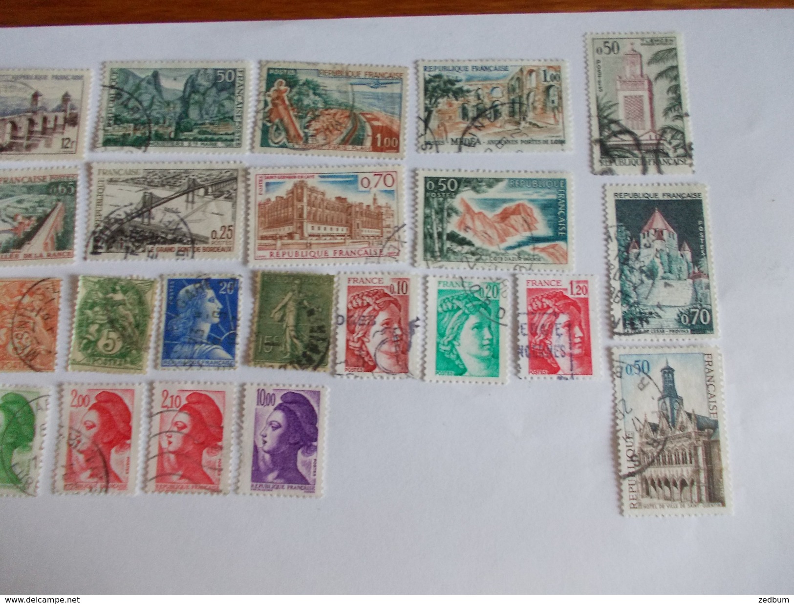 TIMBRE France Lot De 30 Timbres à Identifier N° 524 - Lots & Kiloware (mixtures) - Max. 999 Stamps