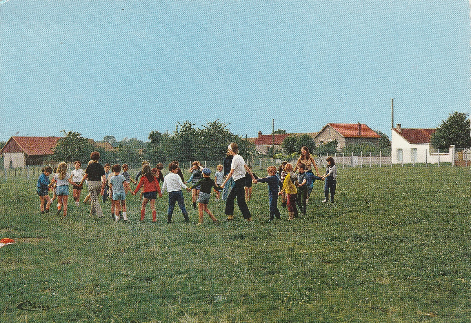 CPSM GM Dép 89 Ormoy Colonie De Vacances Société Amicale Préfecture De Police Terrain De Jeux Animé écrite - Altri & Non Classificati