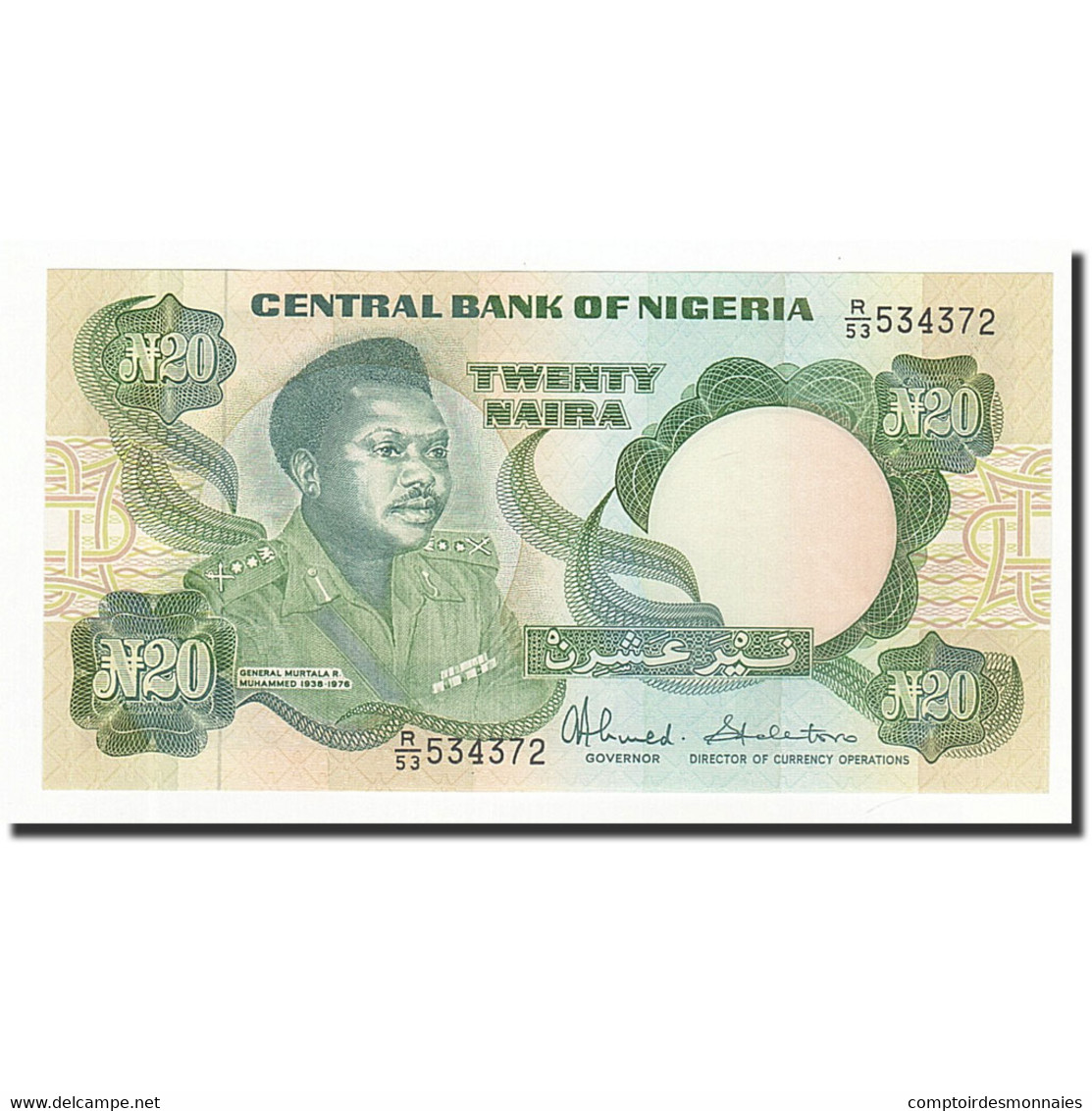 Billet, Nigéria, 20 Naira, UNDATED (1984), KM:26b, NEUF - Nigeria