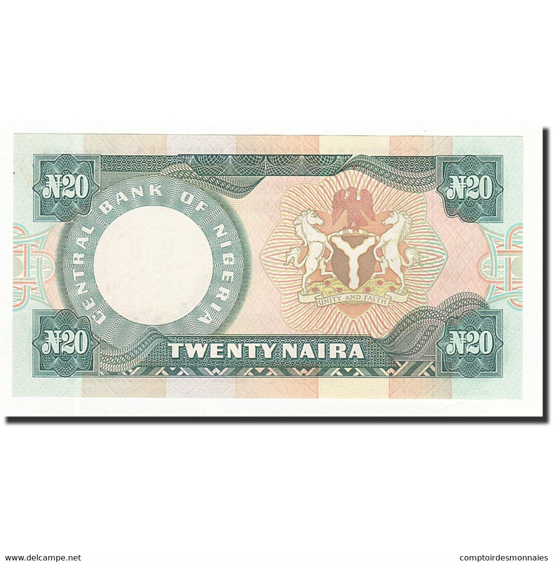 Billet, Nigéria, 20 Naira, UNDATED (1984), KM:26b, NEUF - Nigeria