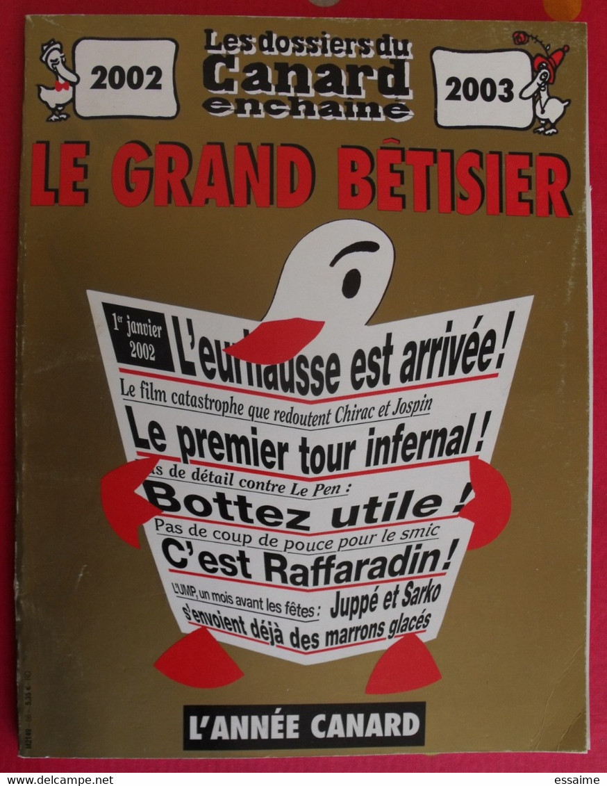 Le Grand Bêtisier 2002-2003. Les Dossiers Du Canard Enchaîné - Humor