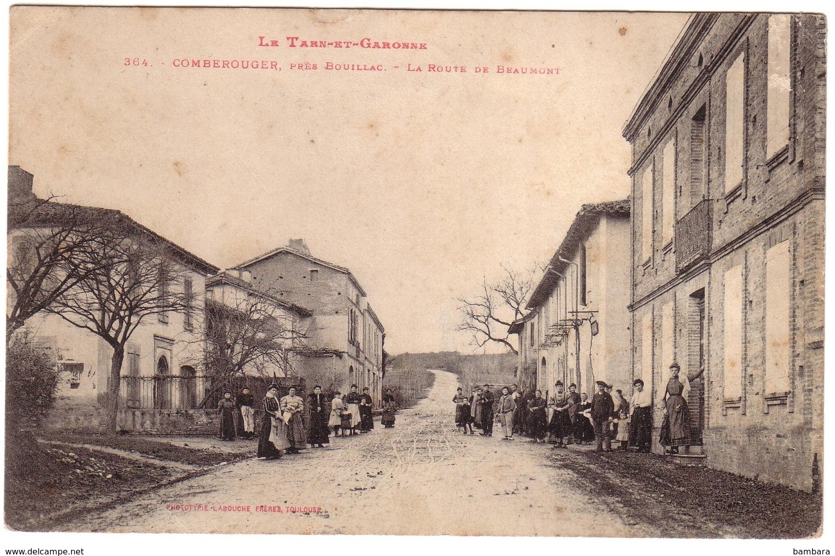 COMBEROUGER , Près De Bouillac -   La Route De Beaumont - Autres & Non Classés