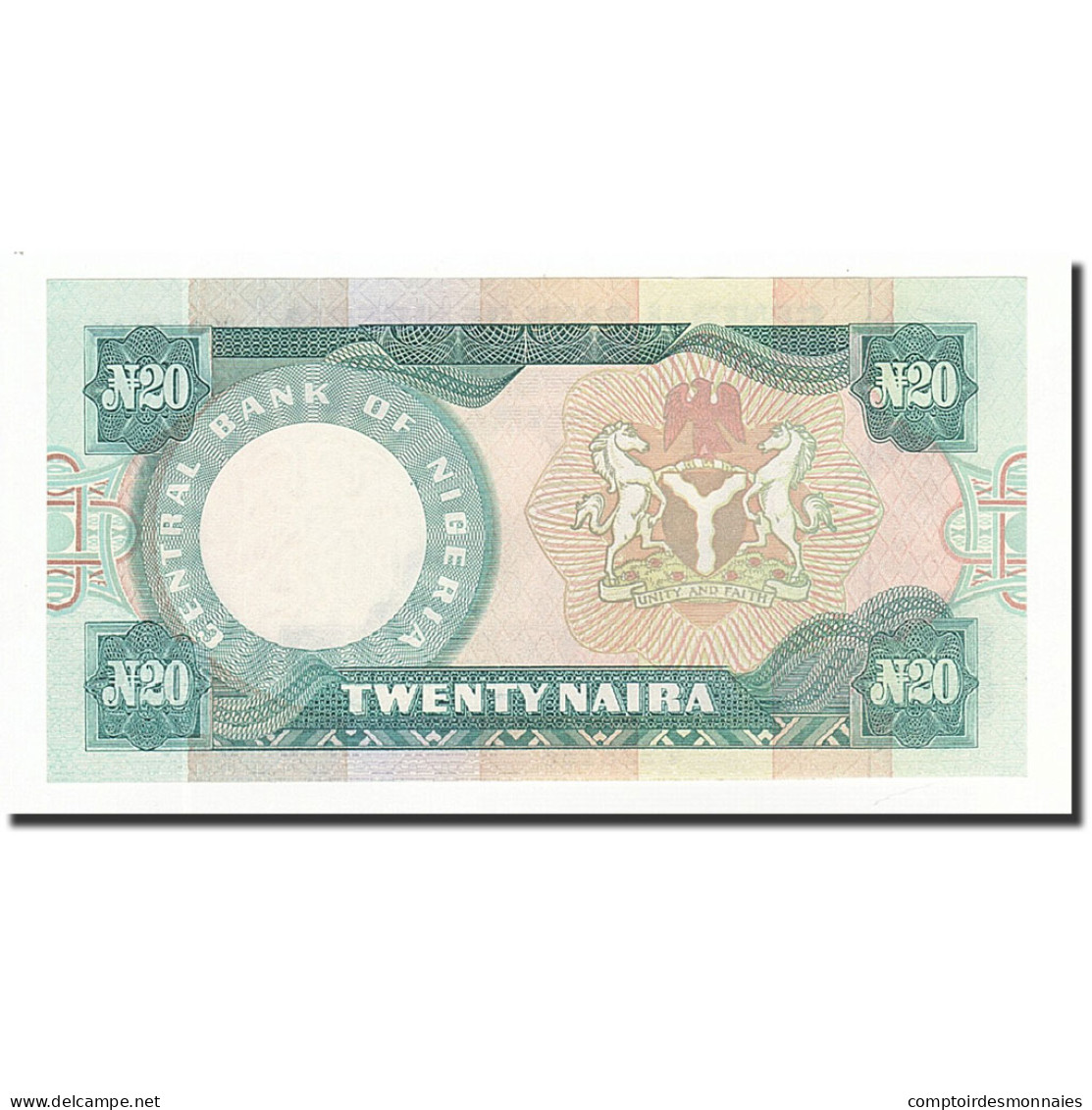 Billet, Nigéria, 20 Naira, UNDATED (1984), KM:26e, NEUF - Nigeria