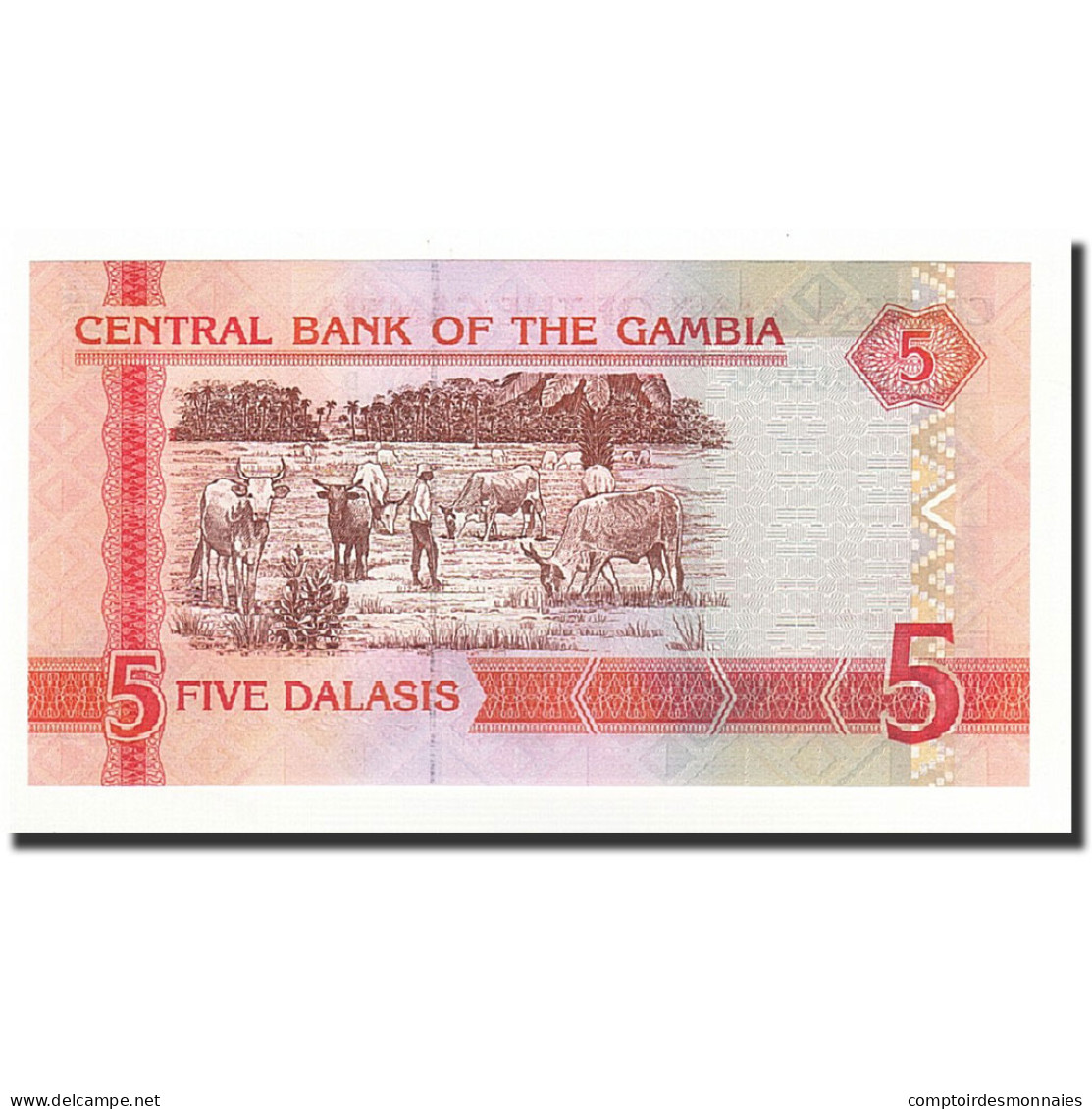 Billet, The Gambia, 5 Dalasis, Undated (1996), KM:16a, NEUF - Gambie
