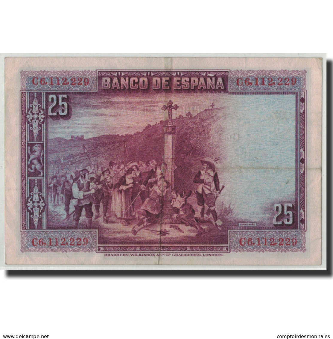 Billet, Espagne, 25 Pesetas, 1928, 1928-08-15, KM:74b, TB+ - 1-2-5-25 Pesetas