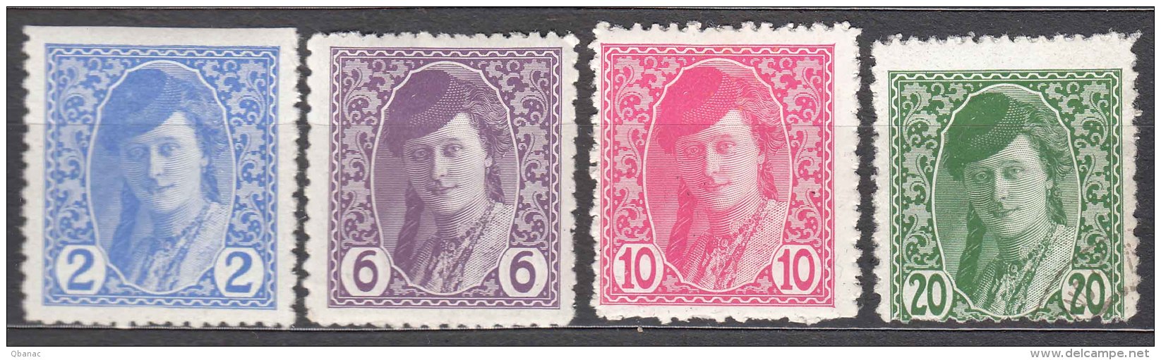 Yugoslavia Kingdom SHS, 1919 Issues For Bosnia Mi#23-26 Mint Hinged - Ungebraucht