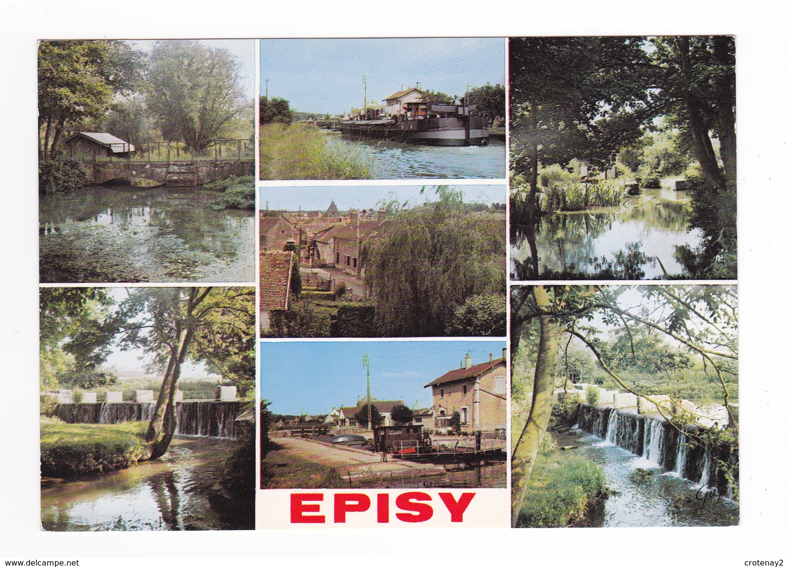 77 EPISY Vers Moret N°26201 Village Ecluse Péniche Chutes Sur Le Lunain - Moret Sur Loing