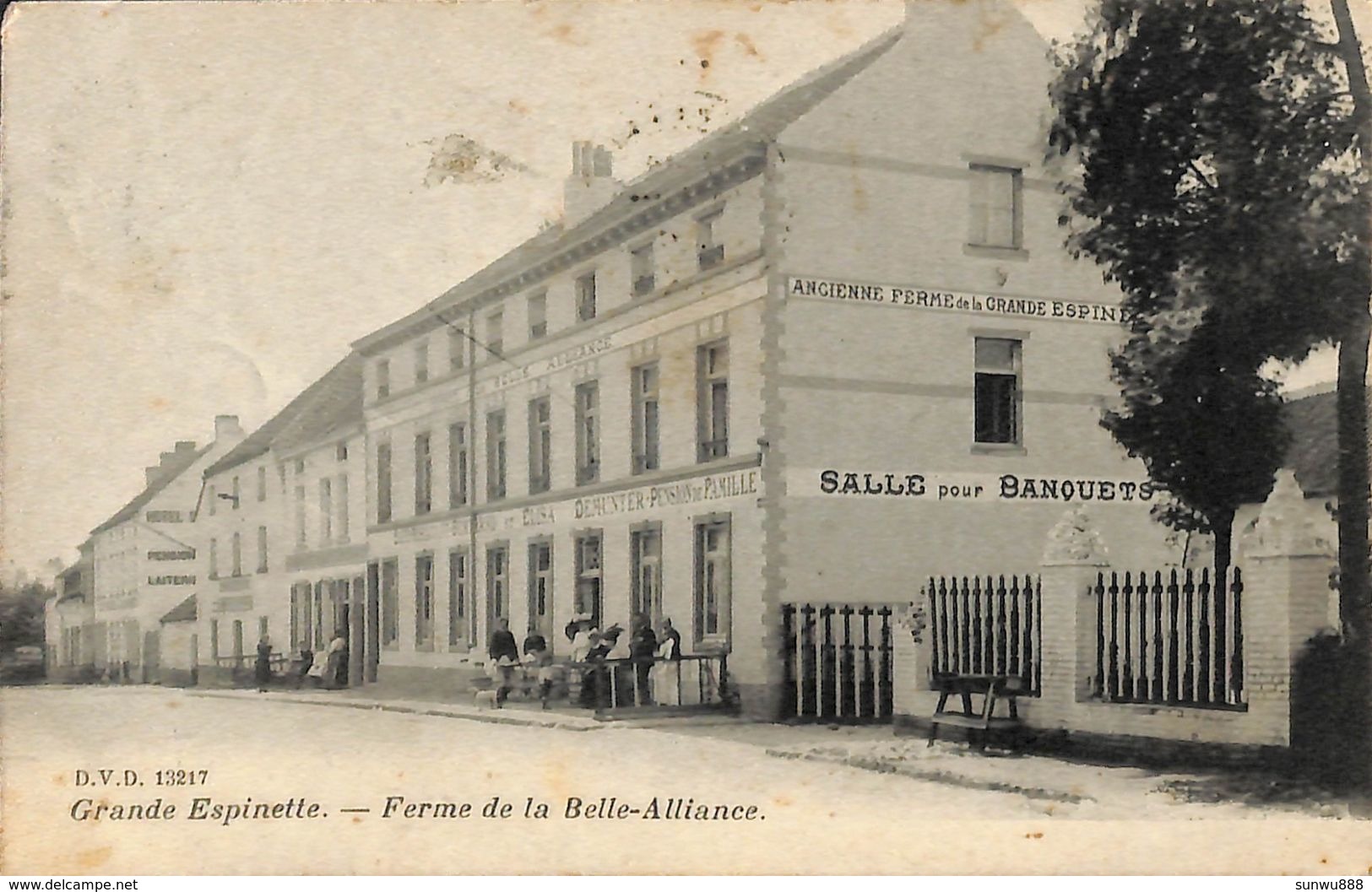 Grande Espinette - Ferme De La Belle-Alliance (DVD, Animée, Cachet Rhode St Genese, 1908) - Rhode-St-Genèse - St-Genesius-Rode