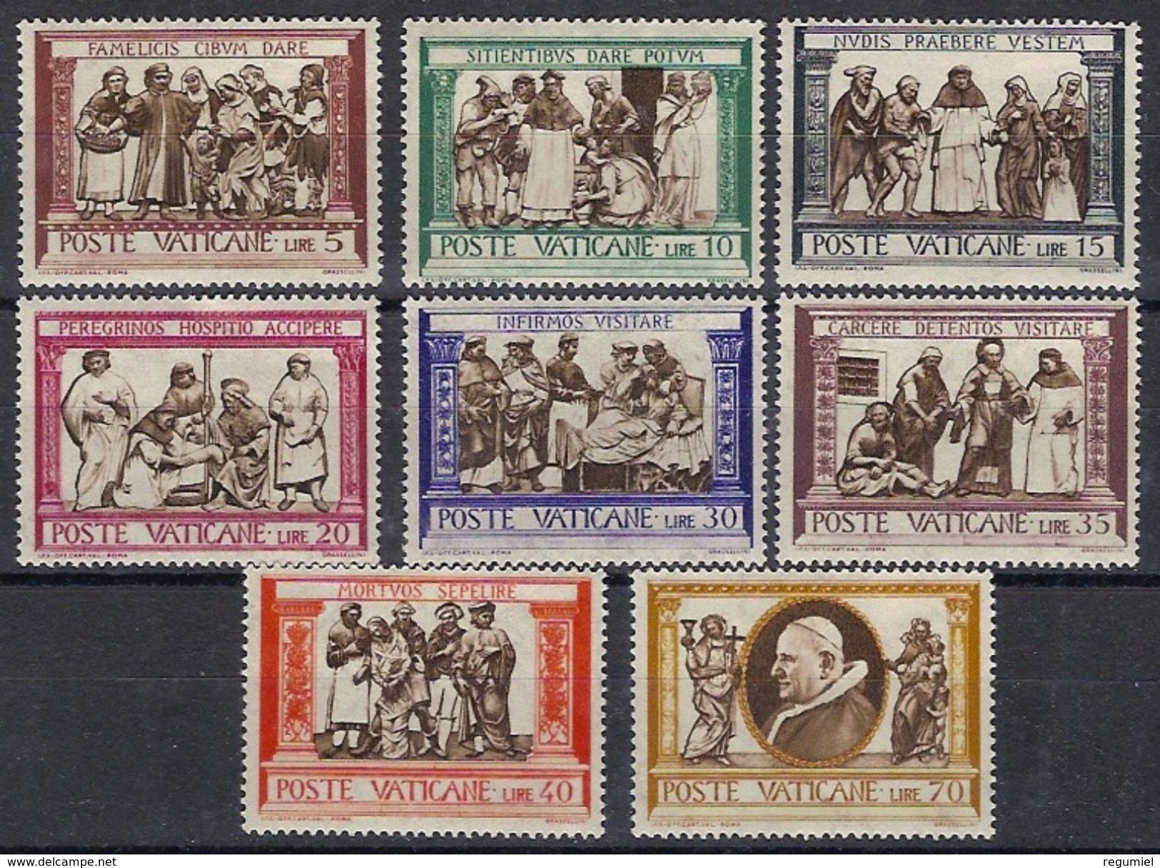 Vaticano 0302/309 ** MNH. 1960 - Nuevos