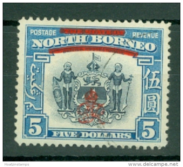 North Borneo: 1947   Pictorial 'Obliterating Bars' OVPT    SG349   $5    Used - Nordborneo (...-1963)