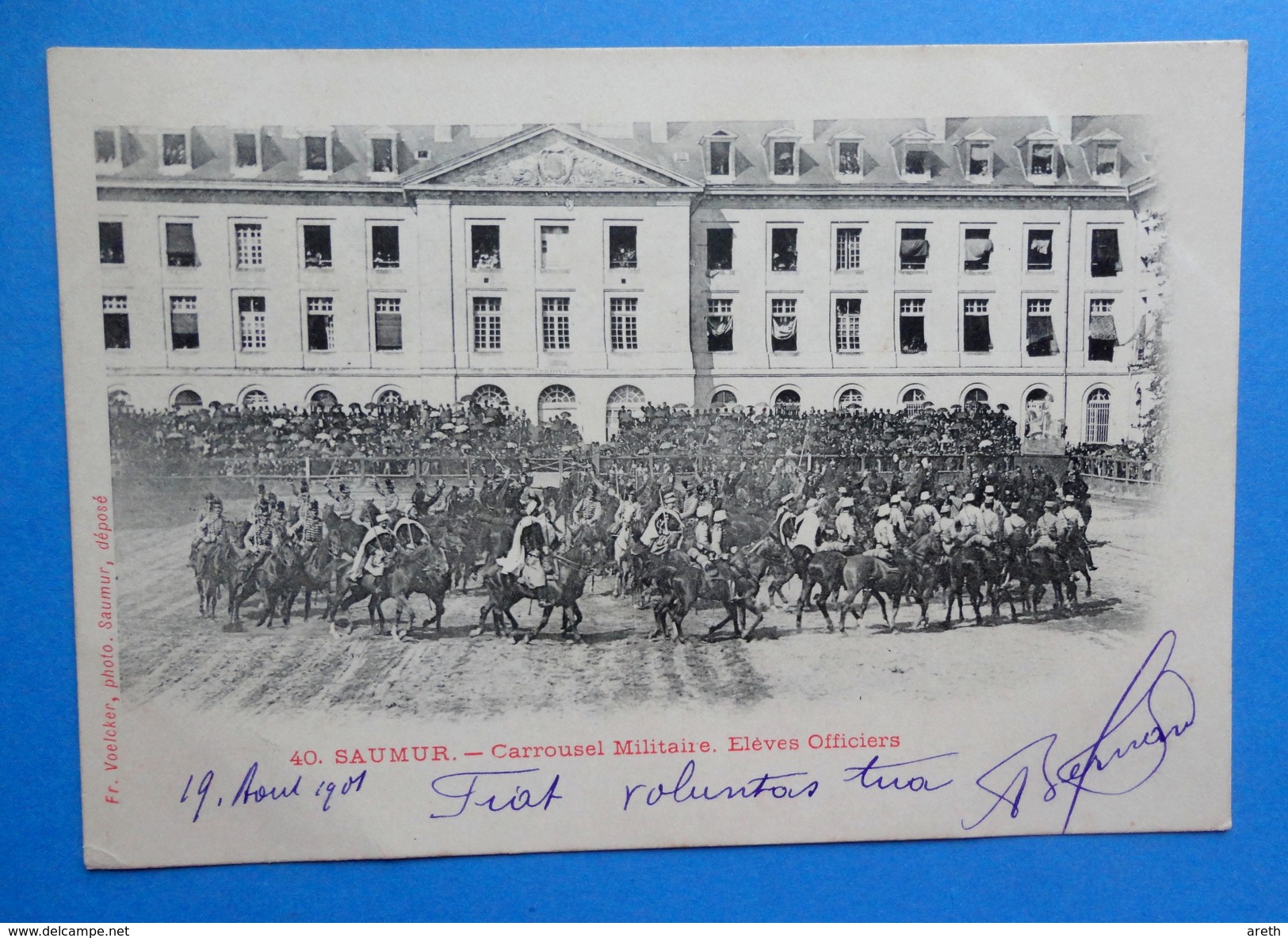 SAUMUR - Lot de 13  CPA  precurseurs : Ecole militaire  de Cavalerie  -1901