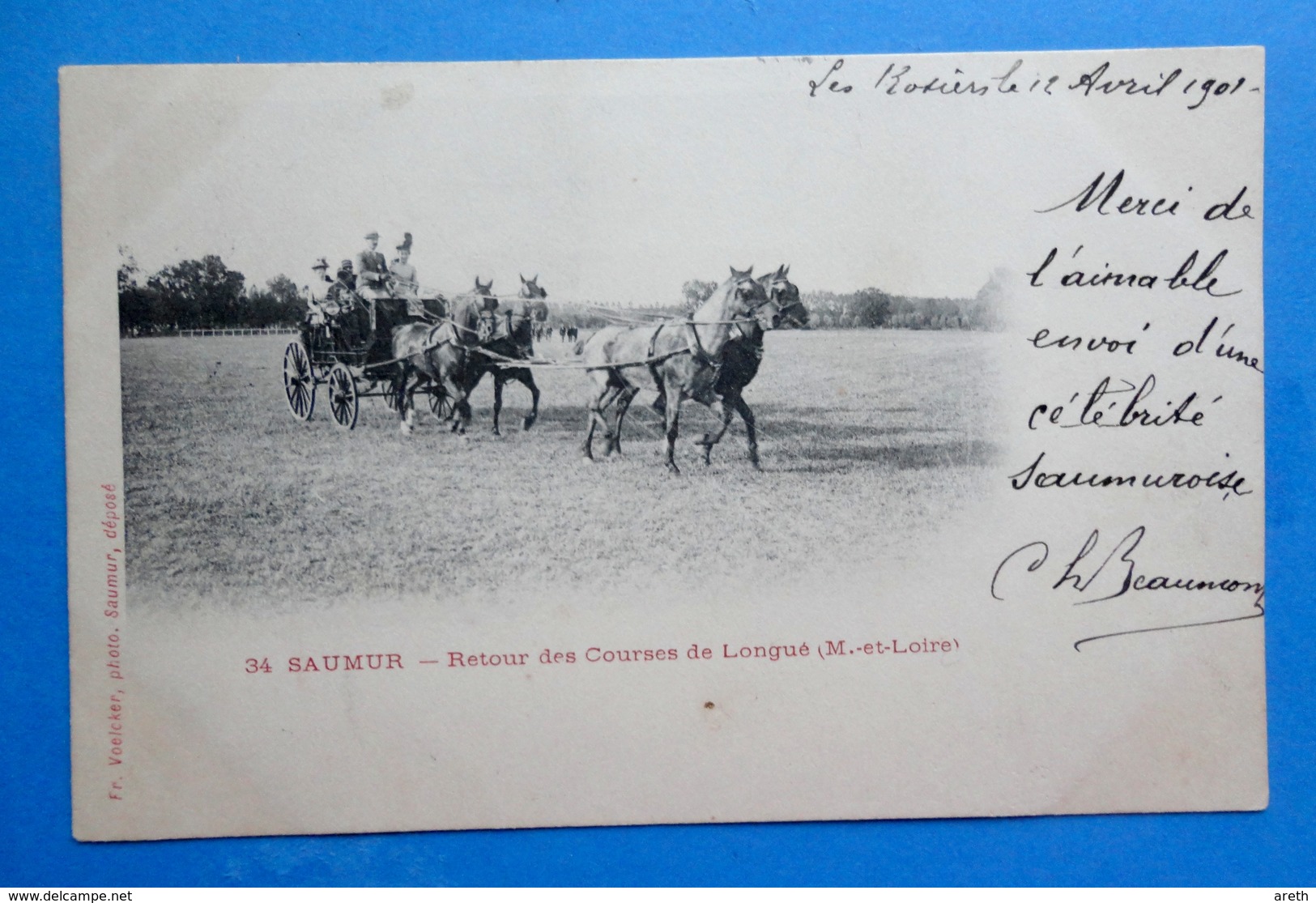 SAUMUR - Lot de 13  CPA  precurseurs : Ecole militaire  de Cavalerie  -1901