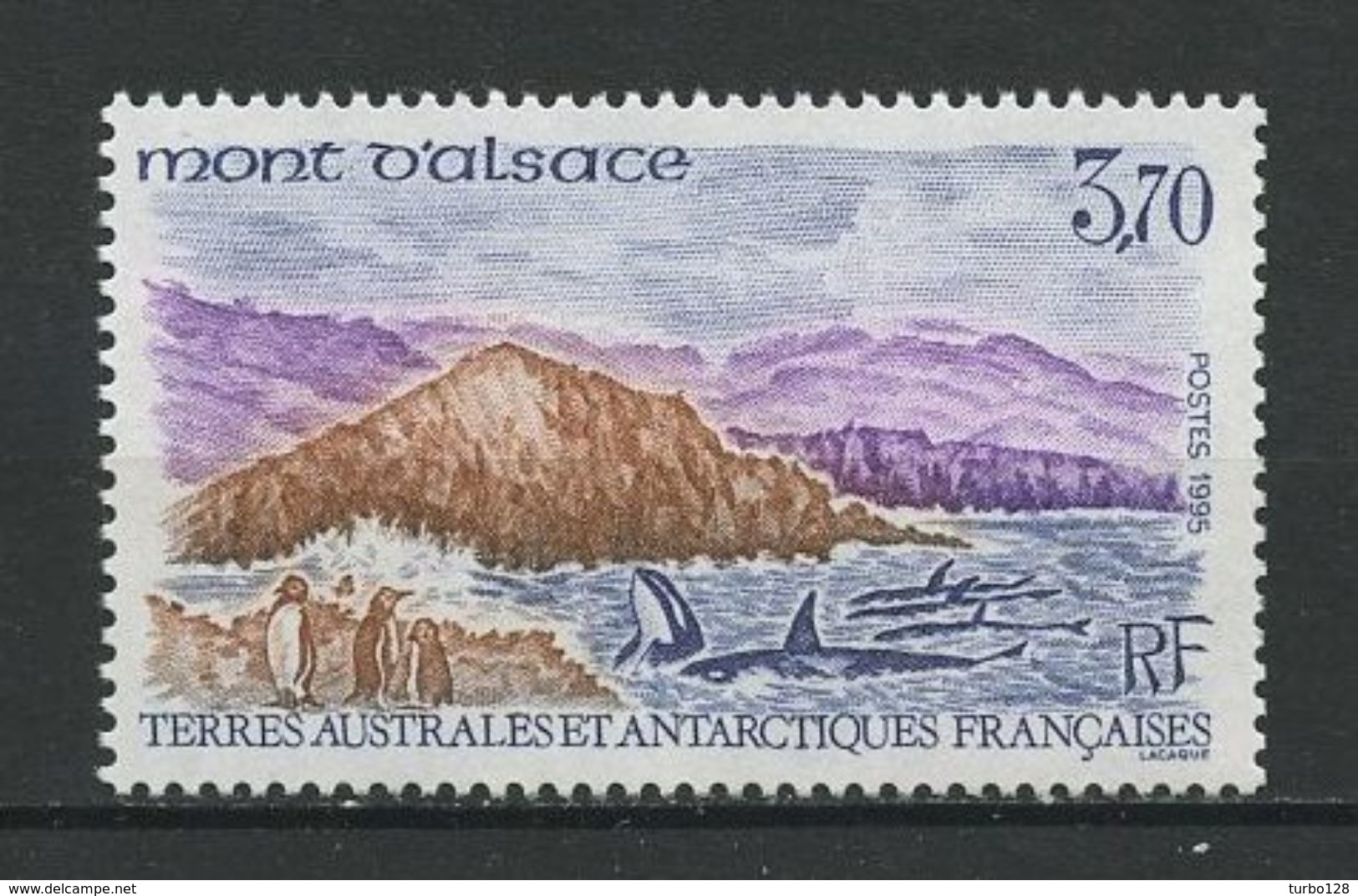 TAAF 1995 N° 200 ** Neuf MNH Superbe Cote 1.90 &euro; Faune Marine Oiseaux Manchots Orques Le Mont D' Alsace Animaux - Neufs