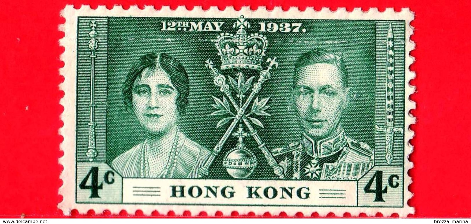 Nuovo - MNH - HONG KONG - 1937 - Incoronazione Di Re Giorgio VI E Della Regina Elisabetta - 4 - Ungebraucht