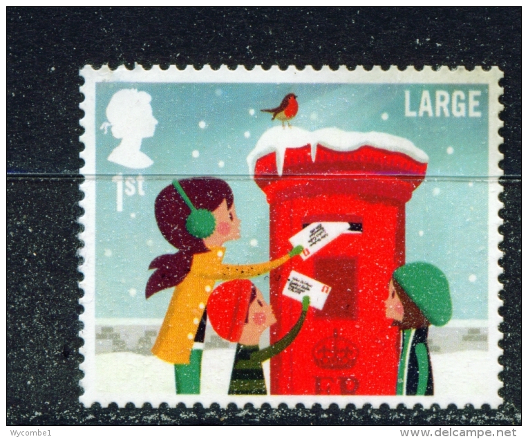 GREAT BRITAIN  -  2014  Christmas  1st Large  Used As Scan - Used Stamps