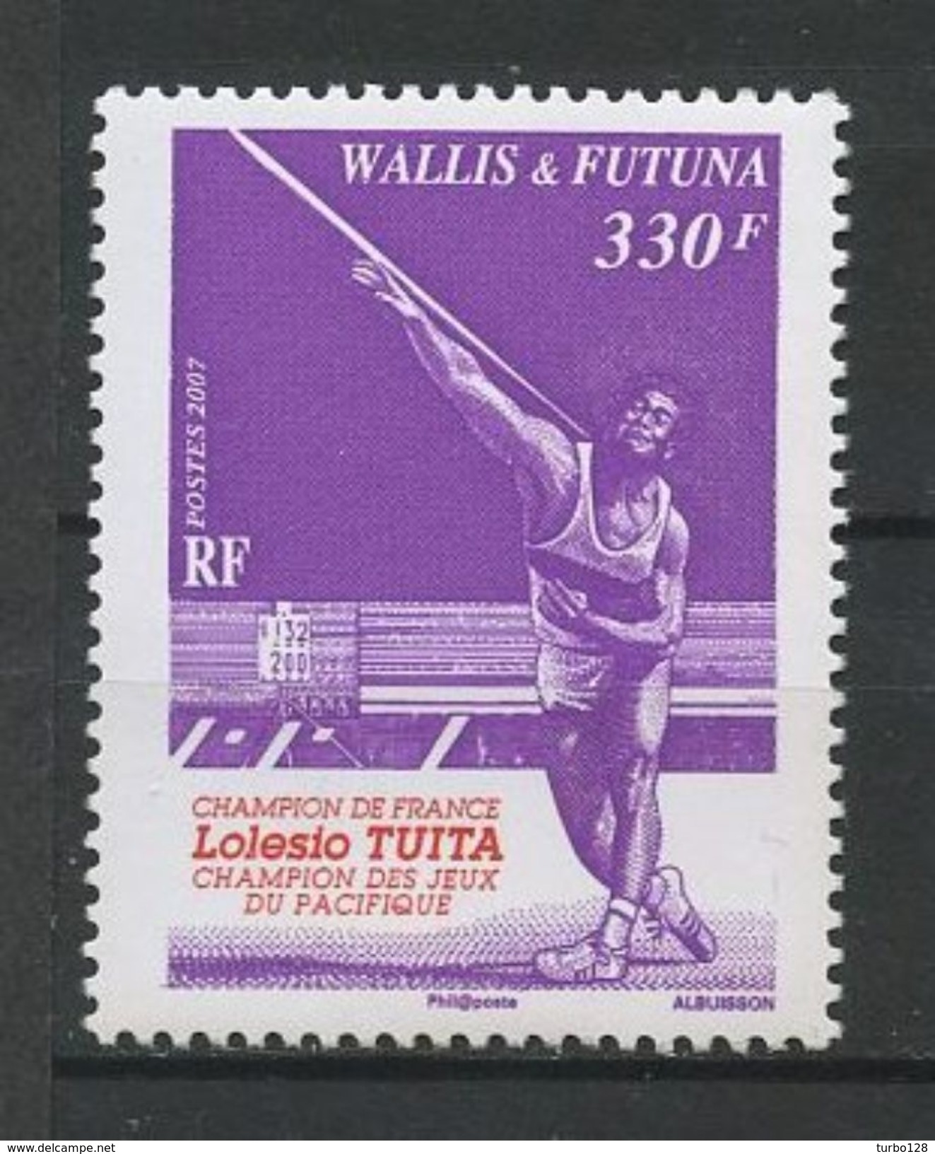 WALLIS FUTUNA 2007 N° 680 ** Neuf  MNH Superbe Sports Jeux Du Pacifique. Lolesio Tuita. Javelot - Unused Stamps