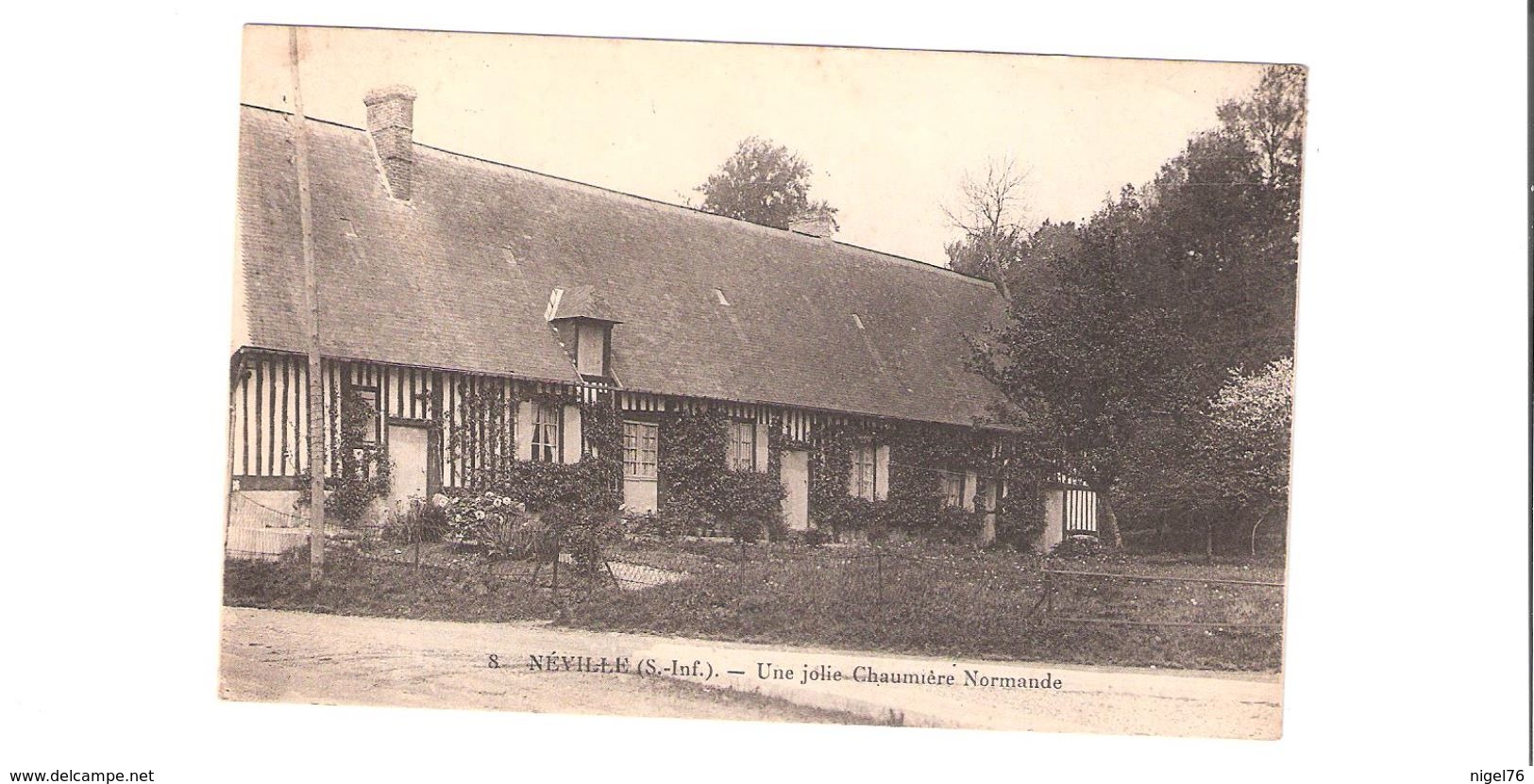 CPA 76 Seine Maritime NEVILLE - Maison  Chaumière Normande - Autres & Non Classés