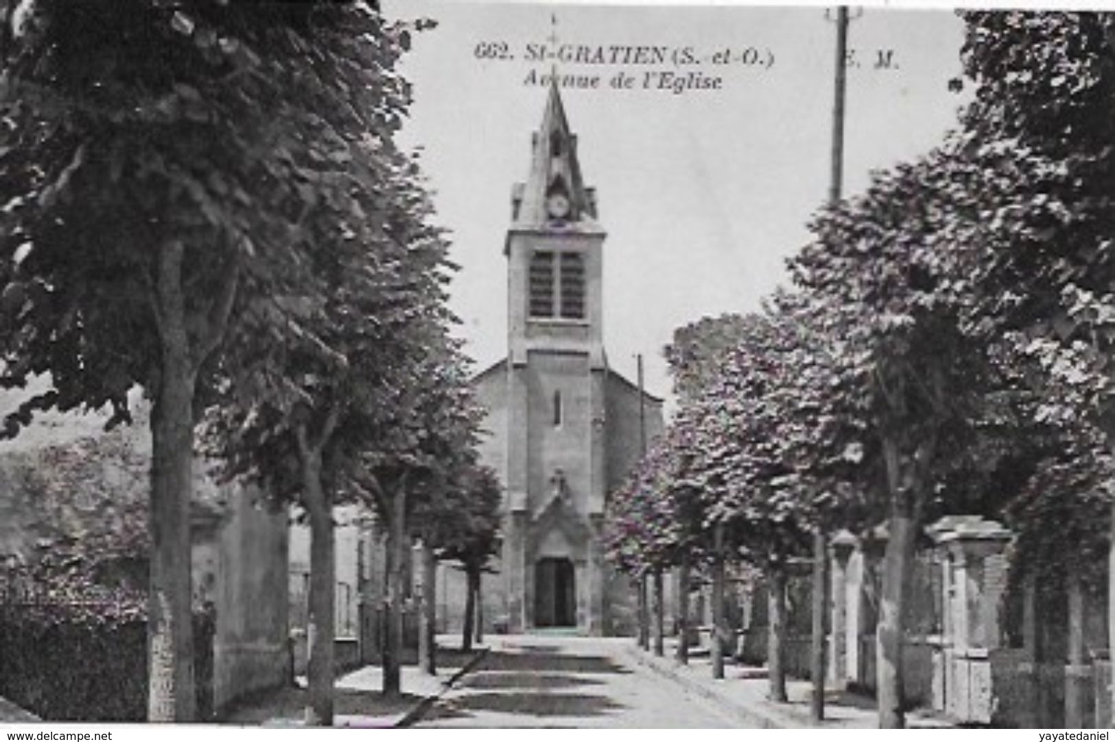 CPA De SAINT-GRATIEN   Avenue De L'égise - Saint Gratien