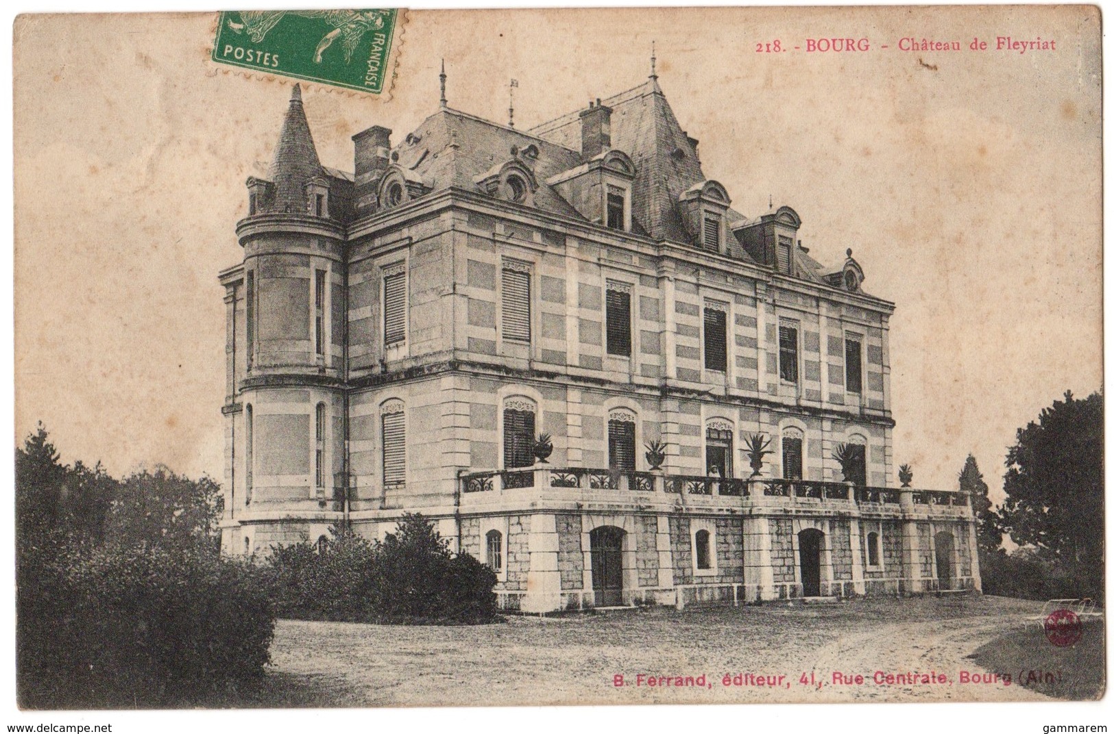 01 BOURG EN BRESSE - Le Chateau De FLEYRIAT - Cpa Ain - Autres & Non Classés