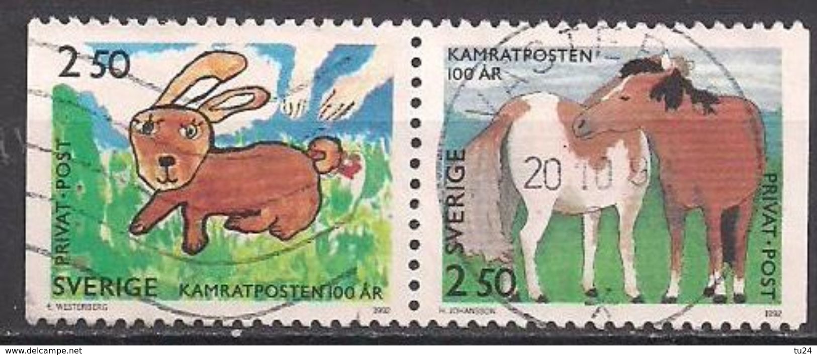 Schweden (1992)  Mi.Nr. 1717 + 1718 , W595 Gest. / Used  (10fl14) - Usados