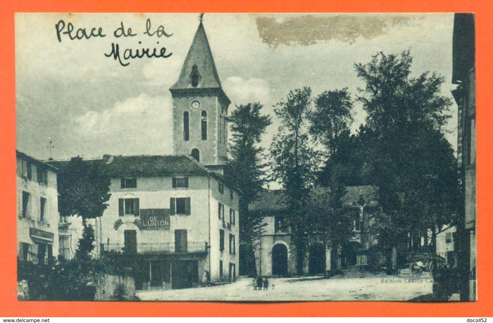 CPA 81 Anglès Du Tarn " Place De La Mairie " LJCP 48 - Angles